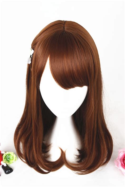 cosplay wig brown|brown anime wig.